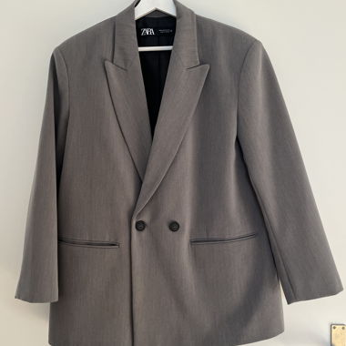 Blazer oversize grigio ZARA