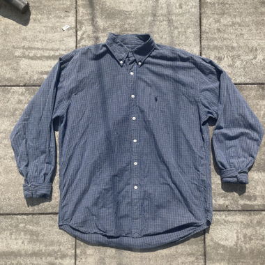 Ralph Lauren langärmliges Hemd dunkelblau