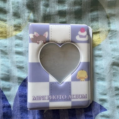 Kpop Purple/White Photocard-Booklet/Ordner