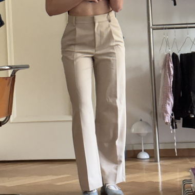 Beige Suit Trousers Size EU 36