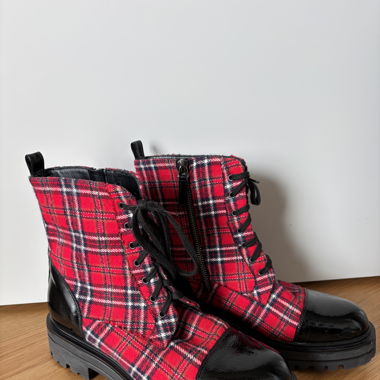 Schottenkaro Boots Alberto Zago