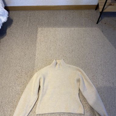 Strickpoulover mit kragen