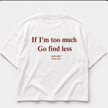 White slogan T-shirt