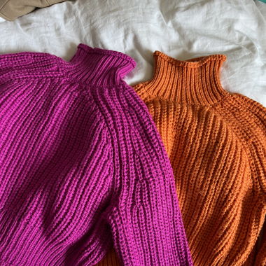 chunky knit pullover 