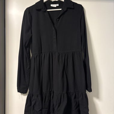 Black shirt dress