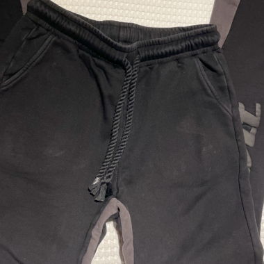Saint store: black & grey sweatpants 