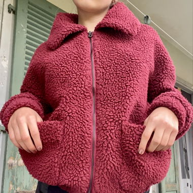 Rote übergangs Jacke