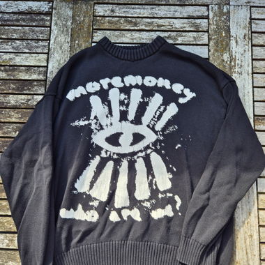 Maglione nero in maglia