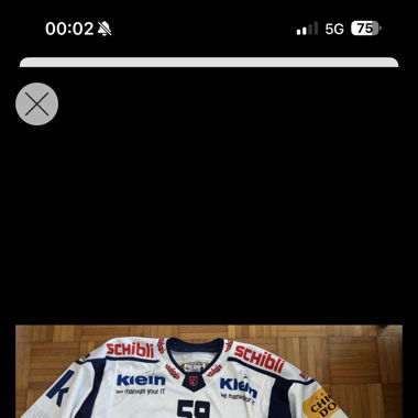 Gameworntrikot EHC Kloten #59 Deussen 23/24