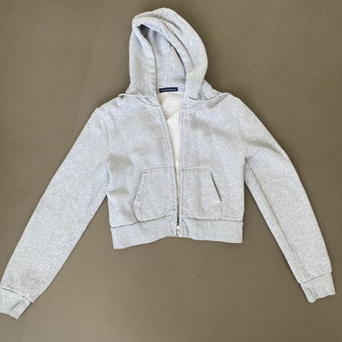 Cropped hooded jacket