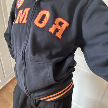 Dark blue ROMA zip-up hoodie 2XL