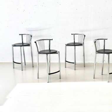 5er Set Barstühle Ice von Calligaris, 90er Jahre