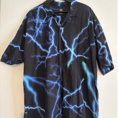 Chemise Blitz noir et bleu