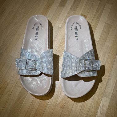 Glitzer Pantoletten 