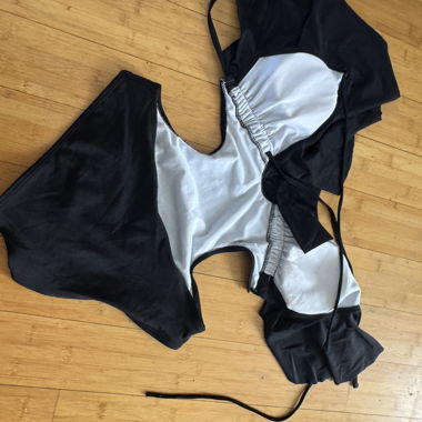 Black One-Piece Swimsuit