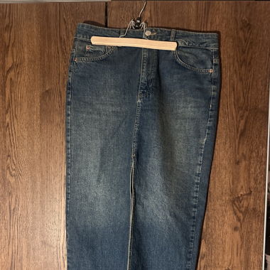 Jeansrock mit Schlitz