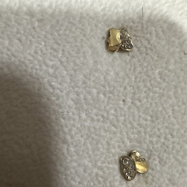 Gold Ohrringe ( Kinder) Schmetterlinge 750 