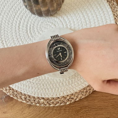 Swarovski silberfarbene Uhr