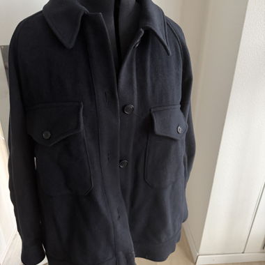 Uniqlo oversized navy jacket 