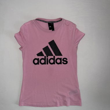 Adidas pink logo T-shirt 