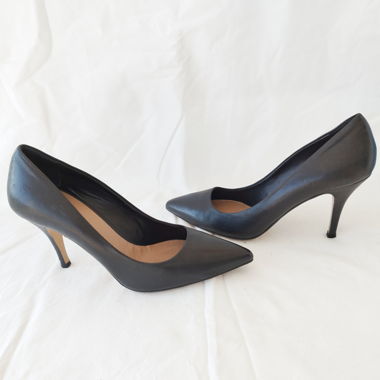 Schwarze Leder-Pumps Roberto Santi 37