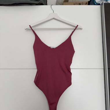 Burgundy Bodysuit Top