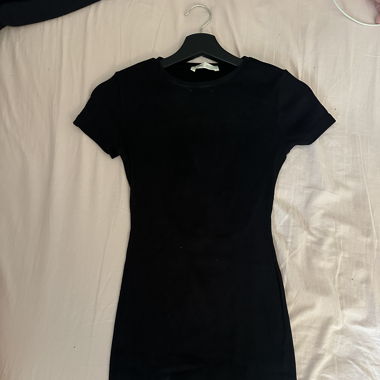 Short open back dress