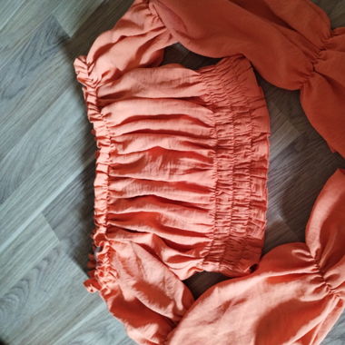 Orangenes Off shoulder top