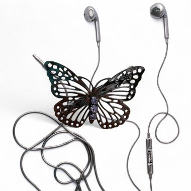 Silberner Schmetterling y2k Haarclip