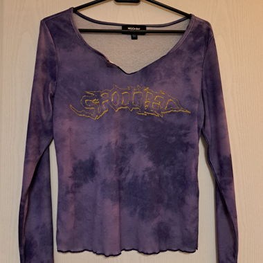 Y2k violetter batik Pullover 