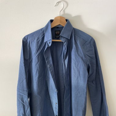 Olymp Hemd Body fit Gr. 38 15'' dunkelblau blau 