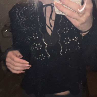 Schwarze Bluse
