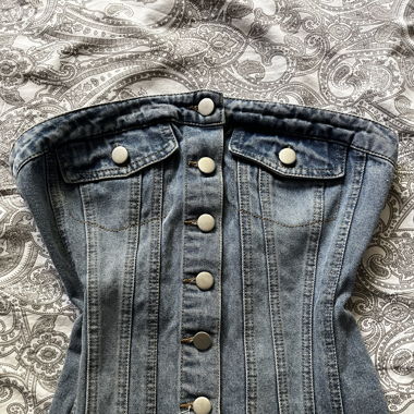 Denim top