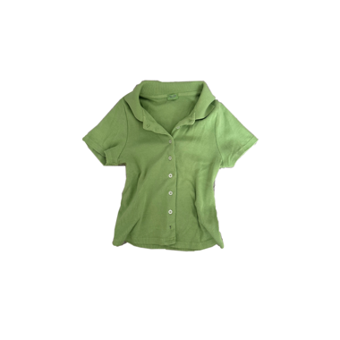 john galt green polo top