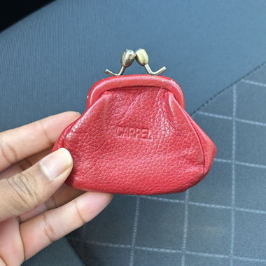Porte-monnaie rouge Carpel