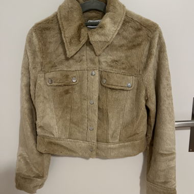 Faux leather short jacket &other stories