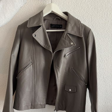 Zara Schafslederjacke, Grösse L (eher M)