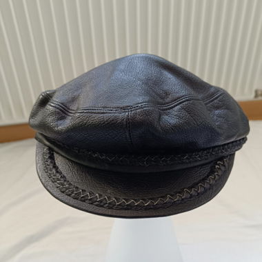 Leder Mütze 