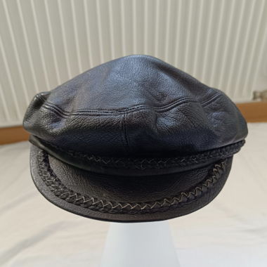 Leder Mütze 