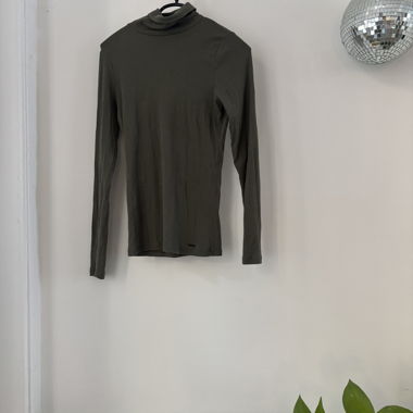 Rollkragen pullover olivgrün hollister