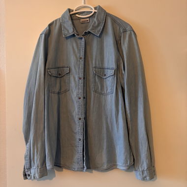 JEANS HEMD LANGARM L/40