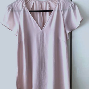 Bluse / Tunika V-Ausschnitt  Altrosa (Gr. 34 / XS)