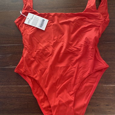 Monday Red Sardinia one-piece swimsuit, size S