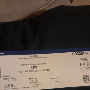 Azet Zürich Ticket