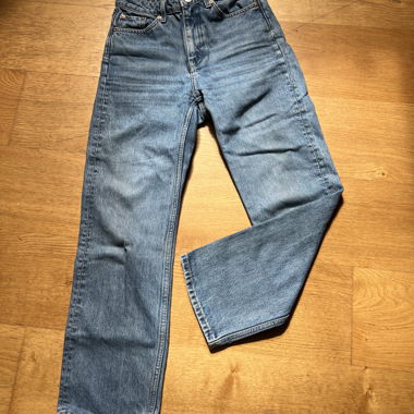 Jeans bleus High Straight
