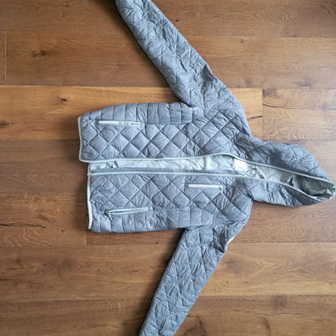 Grey Padded Hoodie Jacket