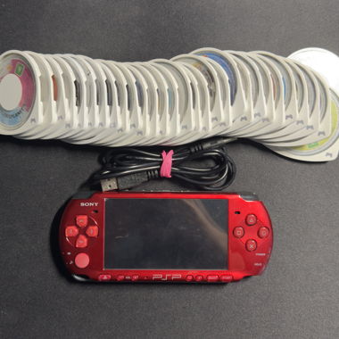 Sony PSP-3006 Red with 30 Games!