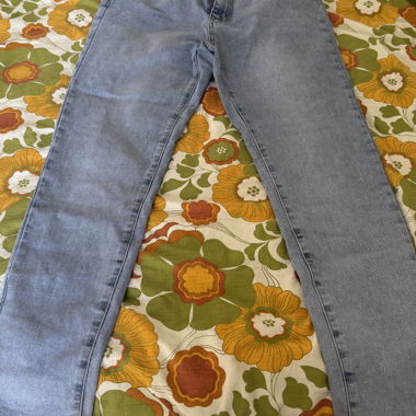 Jeans en denim bleu