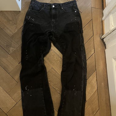 distressed Flared Jeans