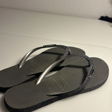 Graue Glitter Havaianas